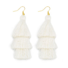 Load image into Gallery viewer, Layered Bohemian Fringed Earrings