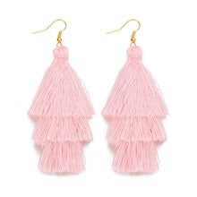 Load image into Gallery viewer, Layered Bohemian Fringed Earrings