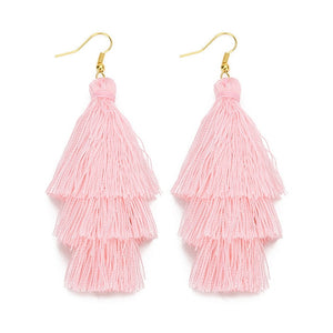 Layered Bohemian Fringed Earrings