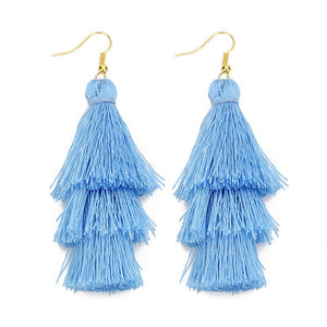 Layered Bohemian Fringed Earrings