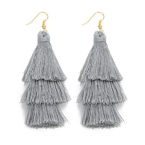 Layered Bohemian Fringed Earrings