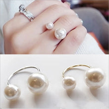 Load image into Gallery viewer, Pearl Adjustable Ring