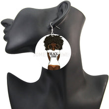 Load image into Gallery viewer, Black No Sugar No Cream Earrings