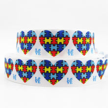 Load image into Gallery viewer, Autism Awareness Printed Polyester Ribbon