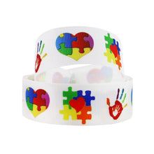 Load image into Gallery viewer, Autism Awareness Printed Polyester Ribbon