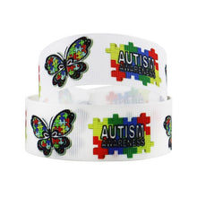 Load image into Gallery viewer, Autism Awareness Printed Polyester Ribbon