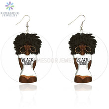 Load image into Gallery viewer, Black No Sugar No Cream Earrings