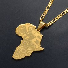 Load image into Gallery viewer, Africa Map Necklace for Women Men