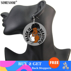 I Can't Breathe Black Woman Drop Earrings