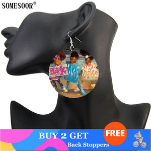 I Can't Breathe Black Woman Drop Earrings