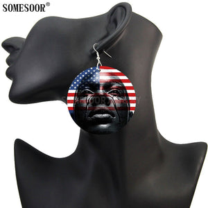 I Can't Breathe Black Woman Drop Earrings