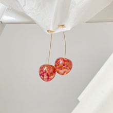 Load image into Gallery viewer, Cherry Fruit Shaped Drop Earrings