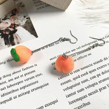 Load image into Gallery viewer, Cherry Fruit Shaped Drop Earrings