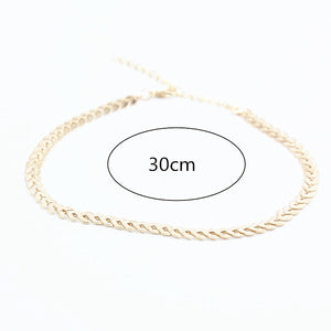 Leaves Chain Choker Necklace