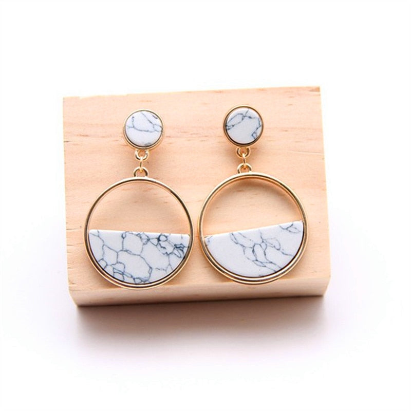 Handmade Marble Earrings