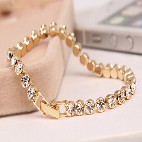 Shiny Crystal Cuff Bangle