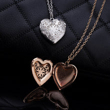 Load image into Gallery viewer, Hollow Heart Pendant Necklace