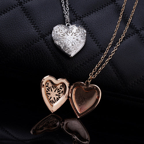 Hollow Heart Pendant Necklace