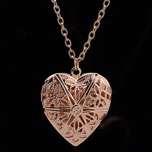 Hollow Heart Pendant Necklace