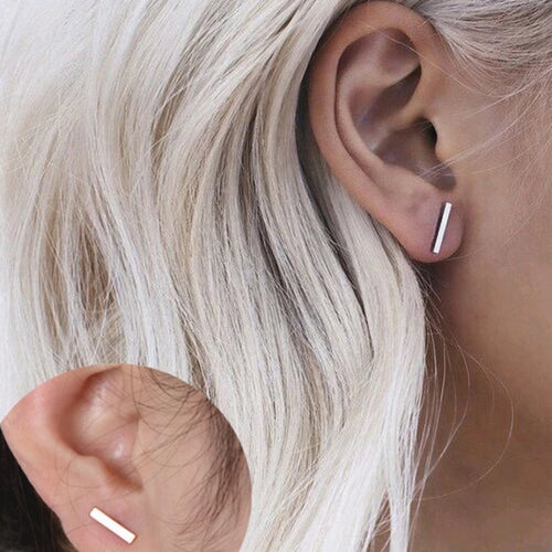 Staple Geometric Stud Earrings