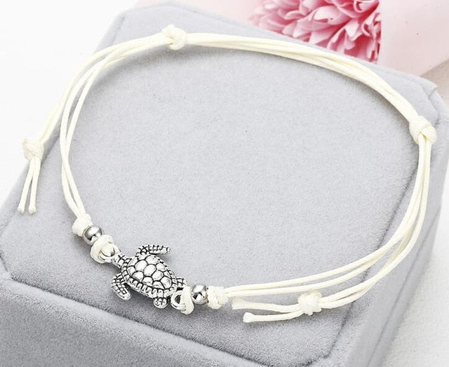 Turtle Shaped Charm Anklet