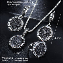 Load image into Gallery viewer, Round Stone Jewelry Set