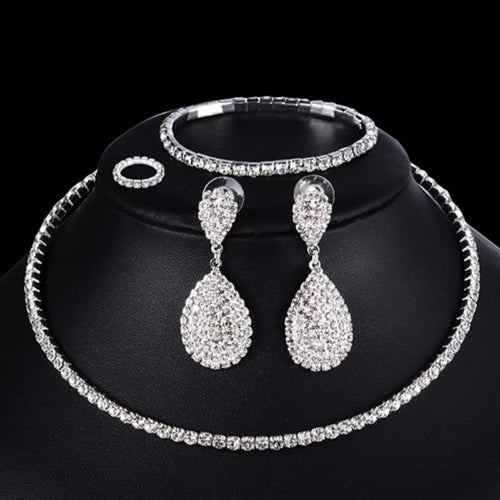 Elastic Bridal Jewelry Set