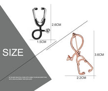 Load image into Gallery viewer, Stethoscope Brooch