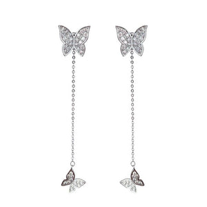 Dazzling Micro Butterfly Earrings