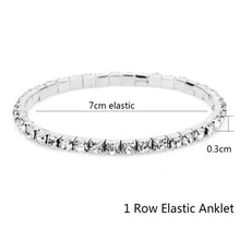 Load image into Gallery viewer, Elastic Crystal Anklet