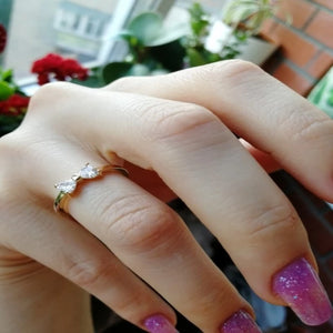 Crystal Bow Ring