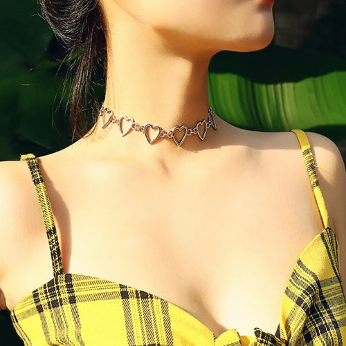 Sweet Heart Choker Necklace