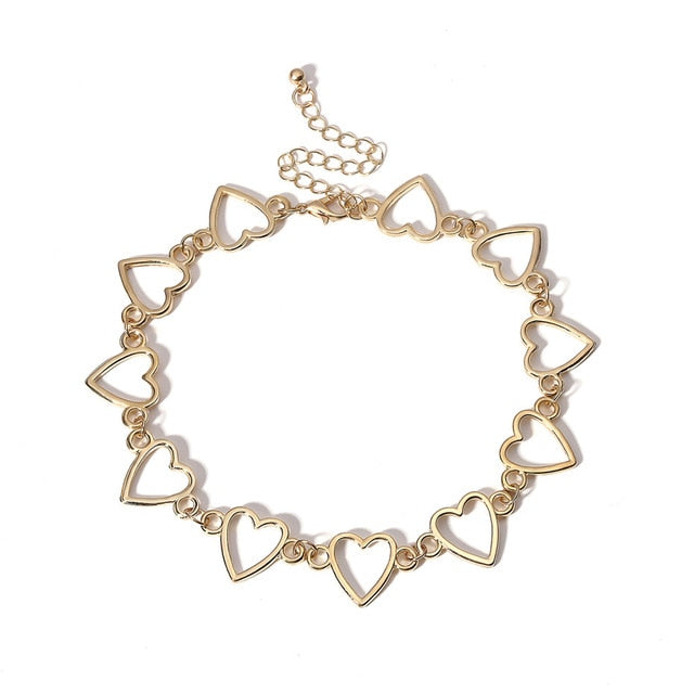 Sweet Heart Choker Necklace