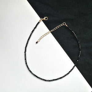 Black Bead Necklace