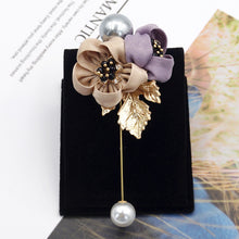 Load image into Gallery viewer, Fabric Flower Brooch