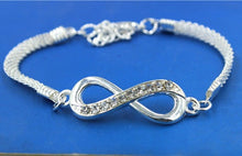 Load image into Gallery viewer, Rhinestone Infinity Bracelet