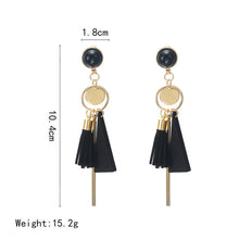 Load image into Gallery viewer, Triangle Wood Earrings