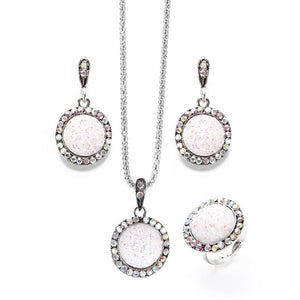 Round Stone Jewelry Set