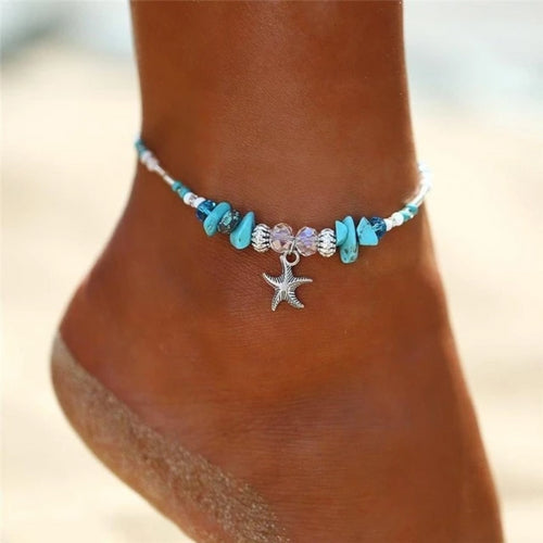 Multi Layer Shell Beads  Anklet