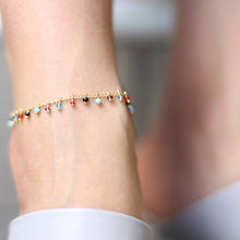 Load image into Gallery viewer, Rhinestone Drop Anklet