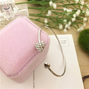 Double Heart Bangle