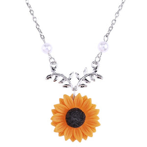 Sunflower Pendant Necklace