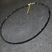 Load image into Gallery viewer, Black Bead Necklace