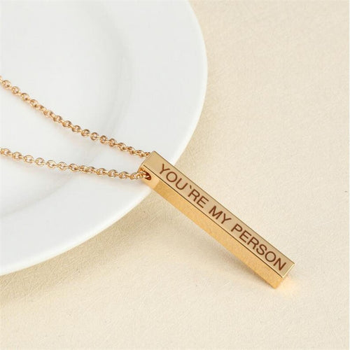 Square Bar Necklace