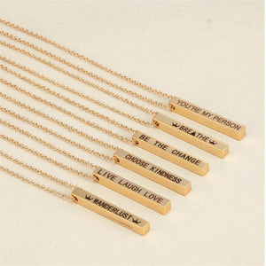 Square Bar Necklace